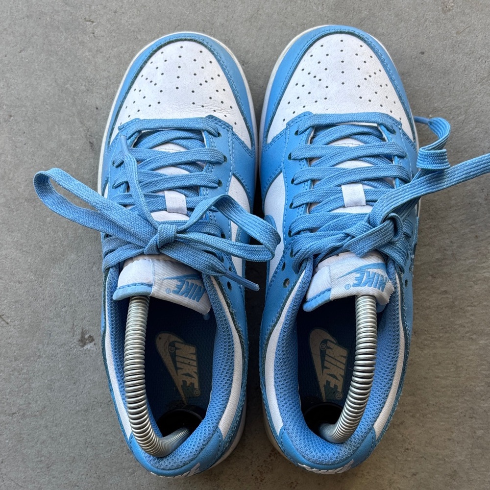 Nike Kids Light Blue and White Sneakers